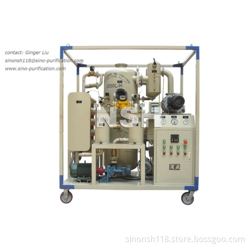 Double stages Vacuum Transformer Oil Purifier